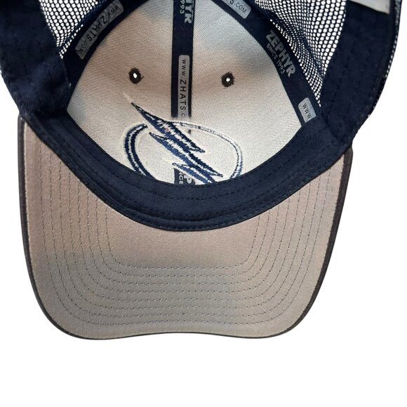 Tampa Bay Lightning Zephyr Trucker Snapback Hat Cap Retro Dad Mesh NHL Hockey - Picture 10 of 10